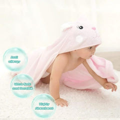 Touchat hooded baby towel soft texture closeup highlights plush skin-friendly fibers