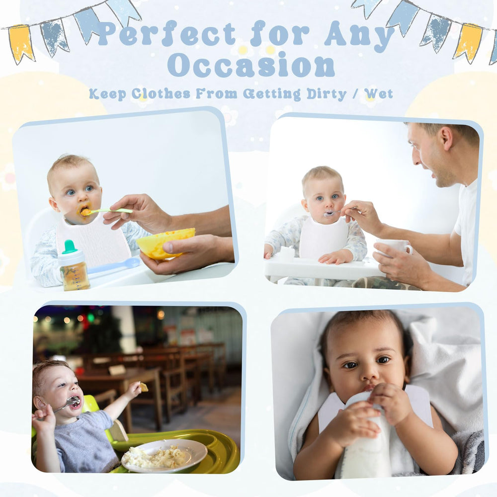 Toulite bib reversible design display dual sides for versatile mealtimes