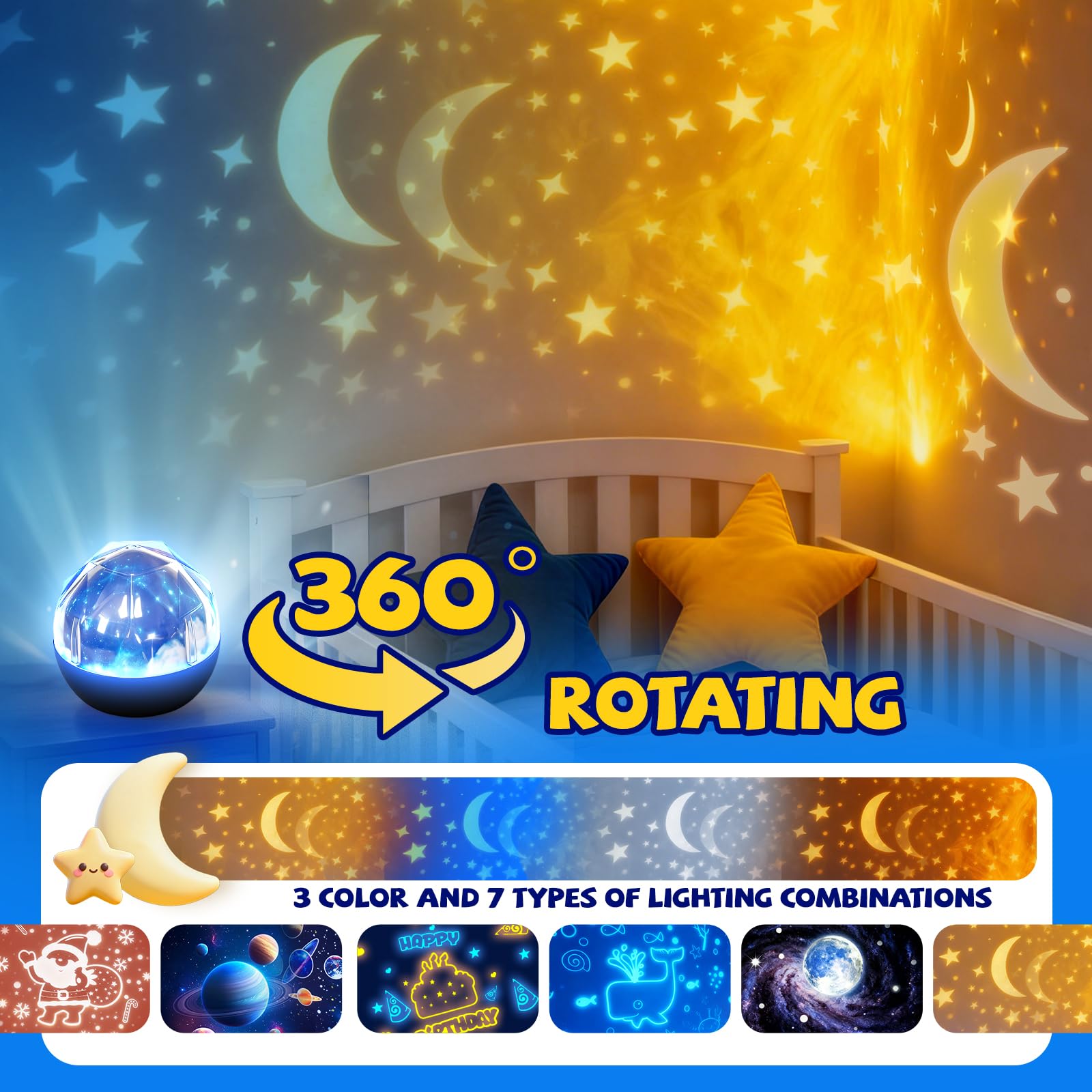 TOURACE Solar System Projector outdoor use turns tent nights into a planetarium