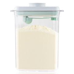 Tourdeus baby milk container with airtight lid keeps formula fresh.