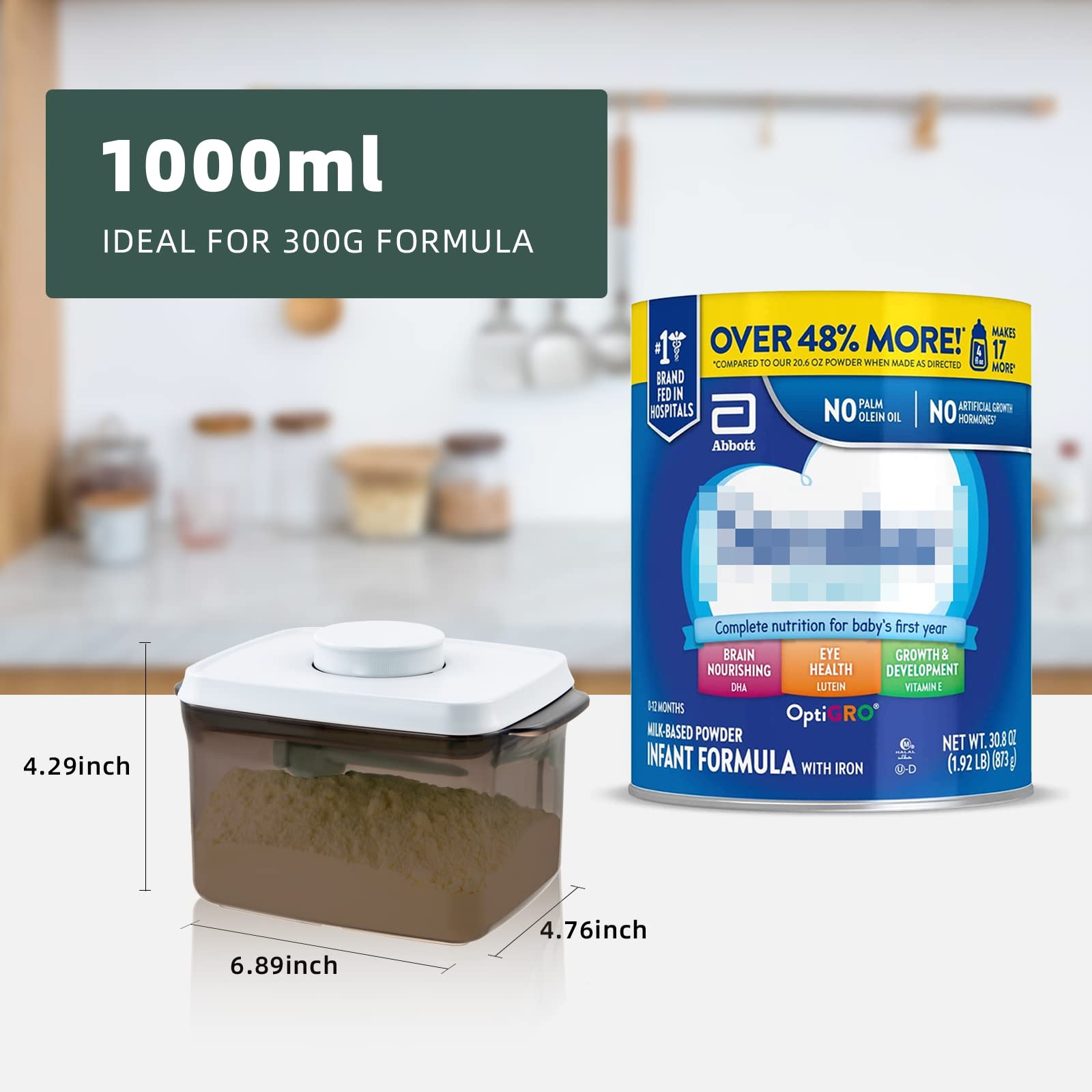 Tourdeus BPA-free materials ensure safe storage of formula and snacks.
