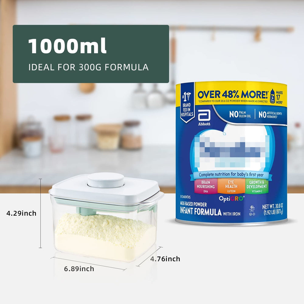Tourdeus compact 1000ml container fits in bags for on-the-go use.