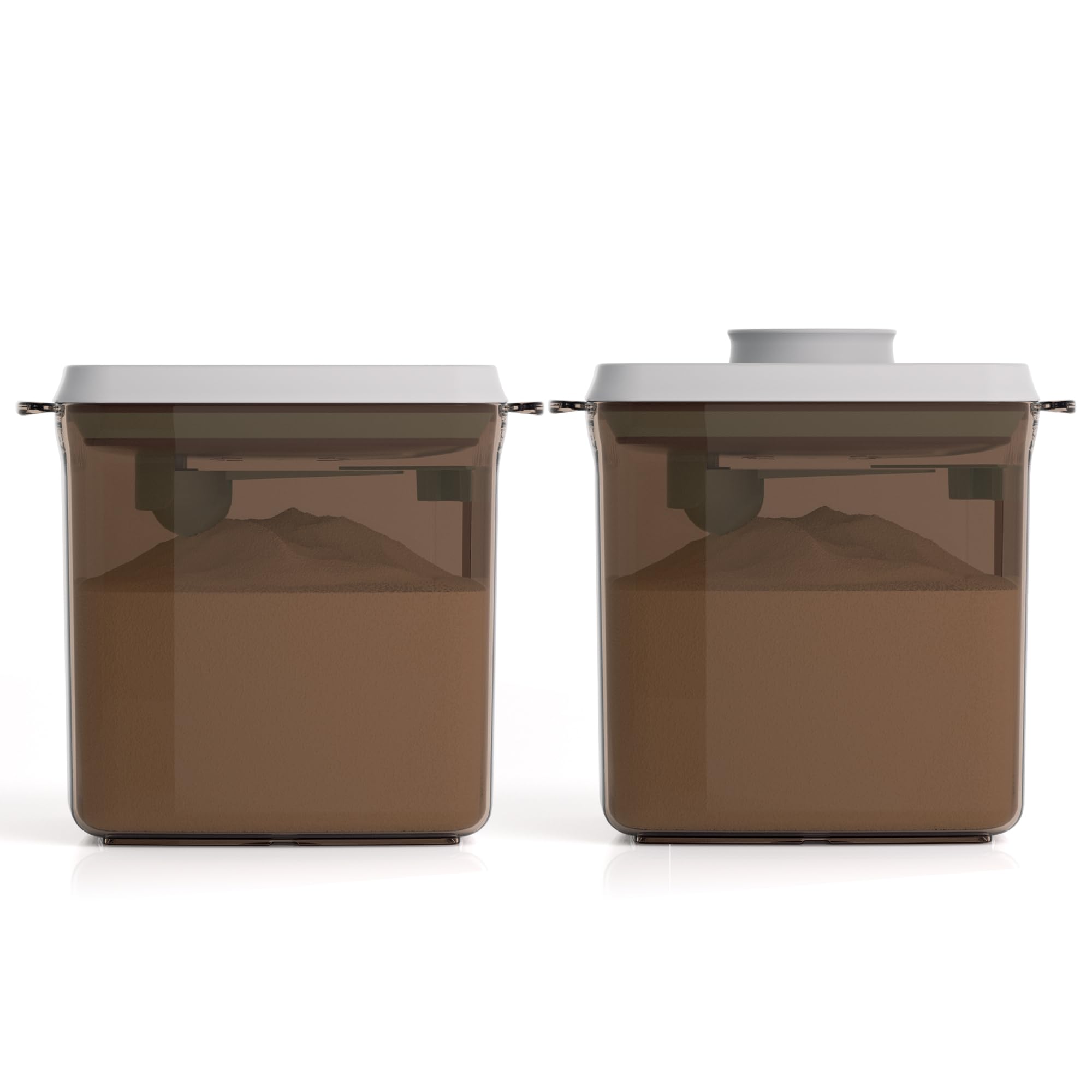 Tourdeus 1700ml brown formula container front view with airtight storage.
