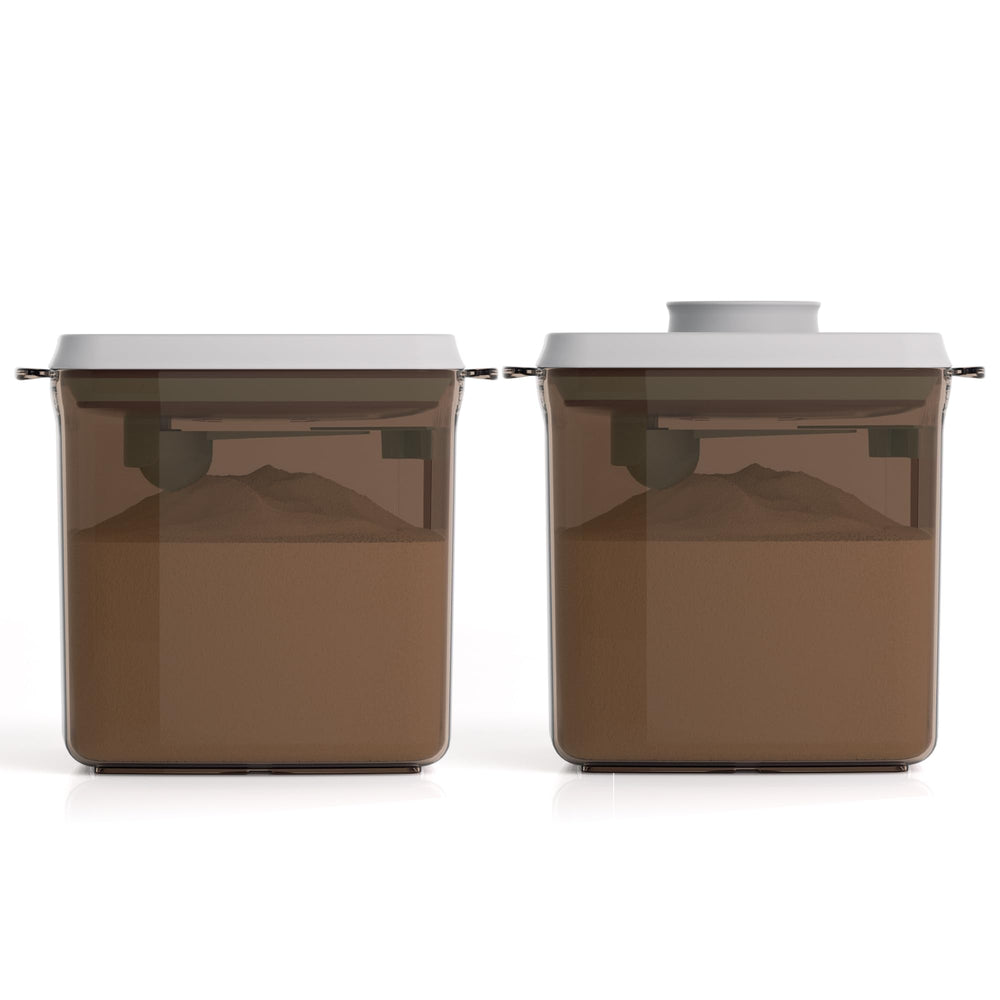 Tourdeus 1700ml brown formula container front view with airtight storage.