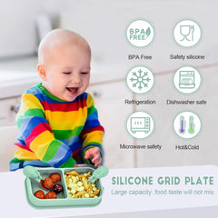 TourKing baby feeding utensils with stainless steel tips highlight durable, easy-to-clean design.