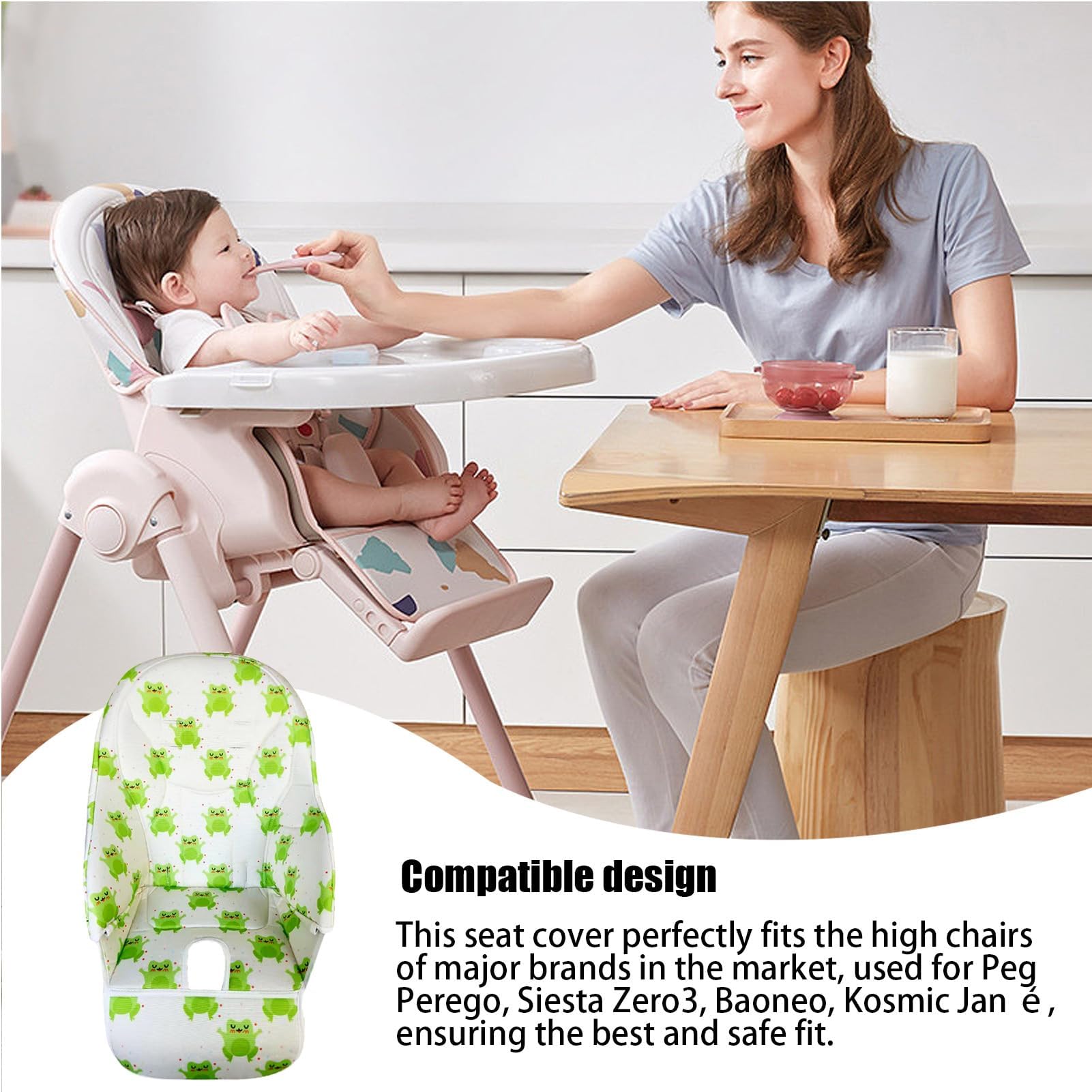 Toveival cushioned pad with soft-touch fabric for cozy feeding moments