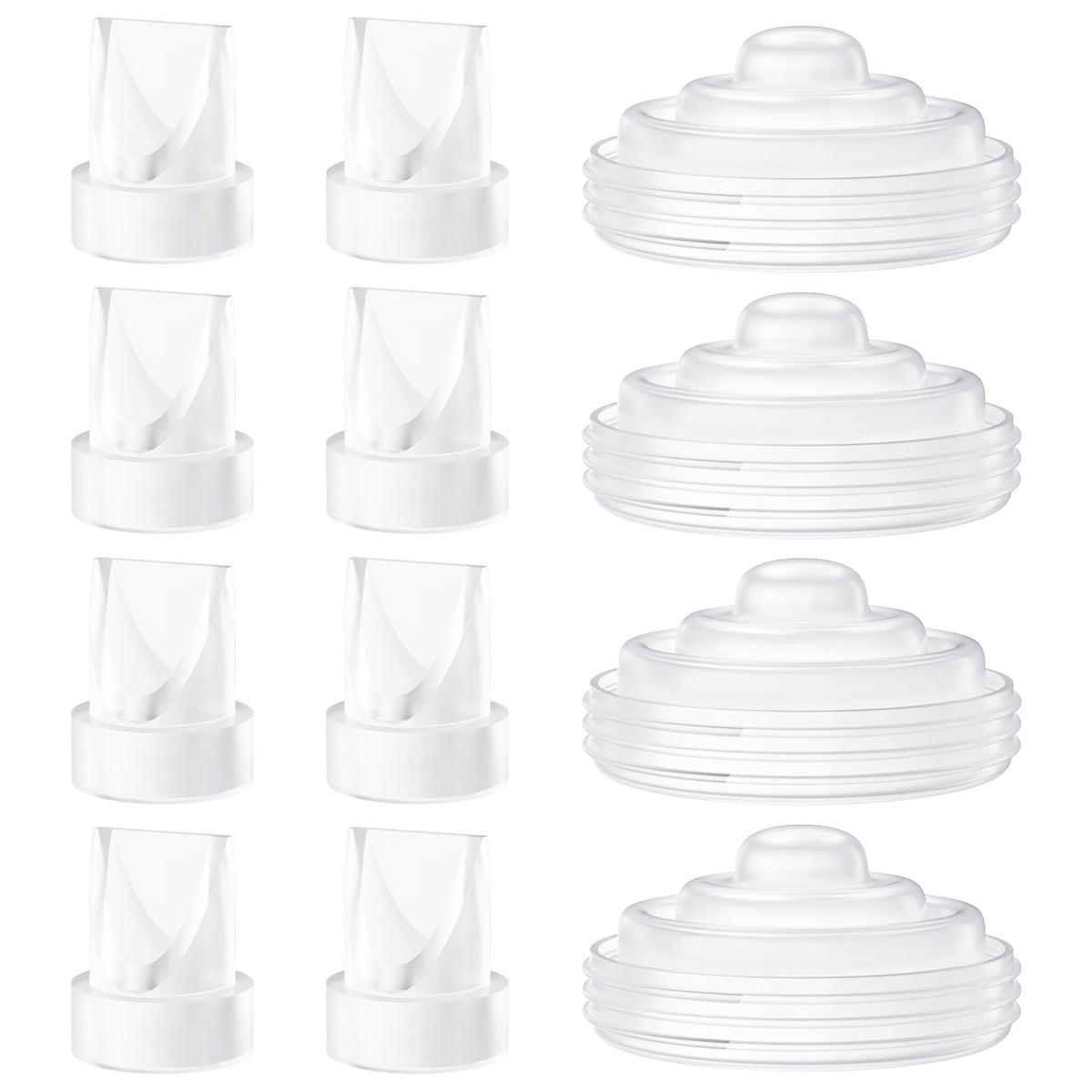 TOVVILD 12-pack pump parts with duckbill valves for reliable suction.