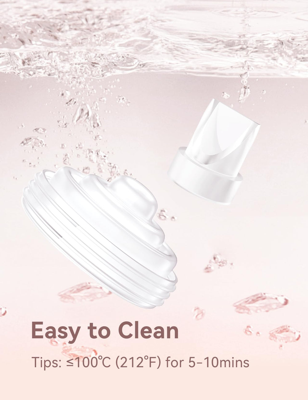 TOVVILD BPA-free pump parts for safe daily use.