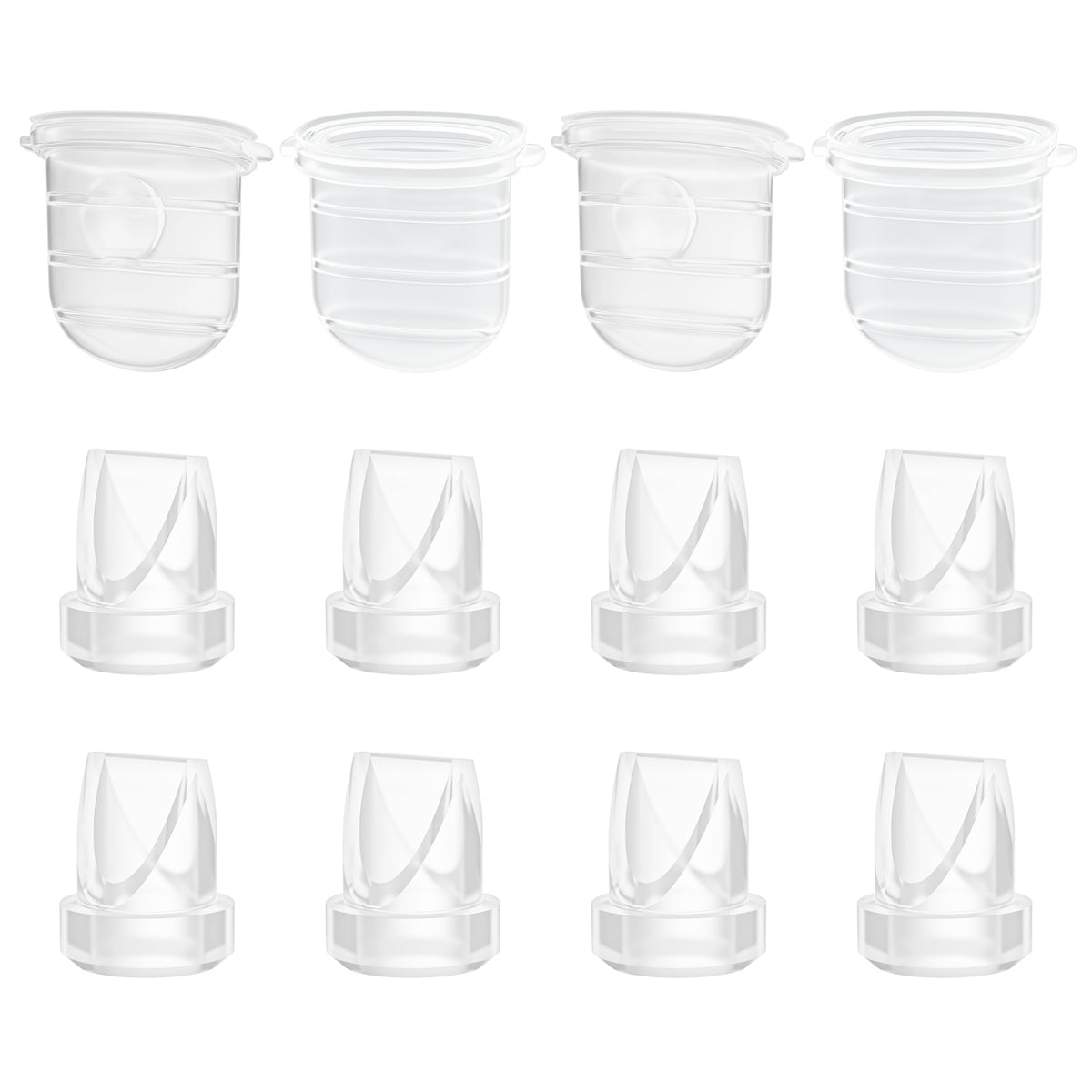 TOVVILD M6 duckbill valve front view for spill-free milk collection