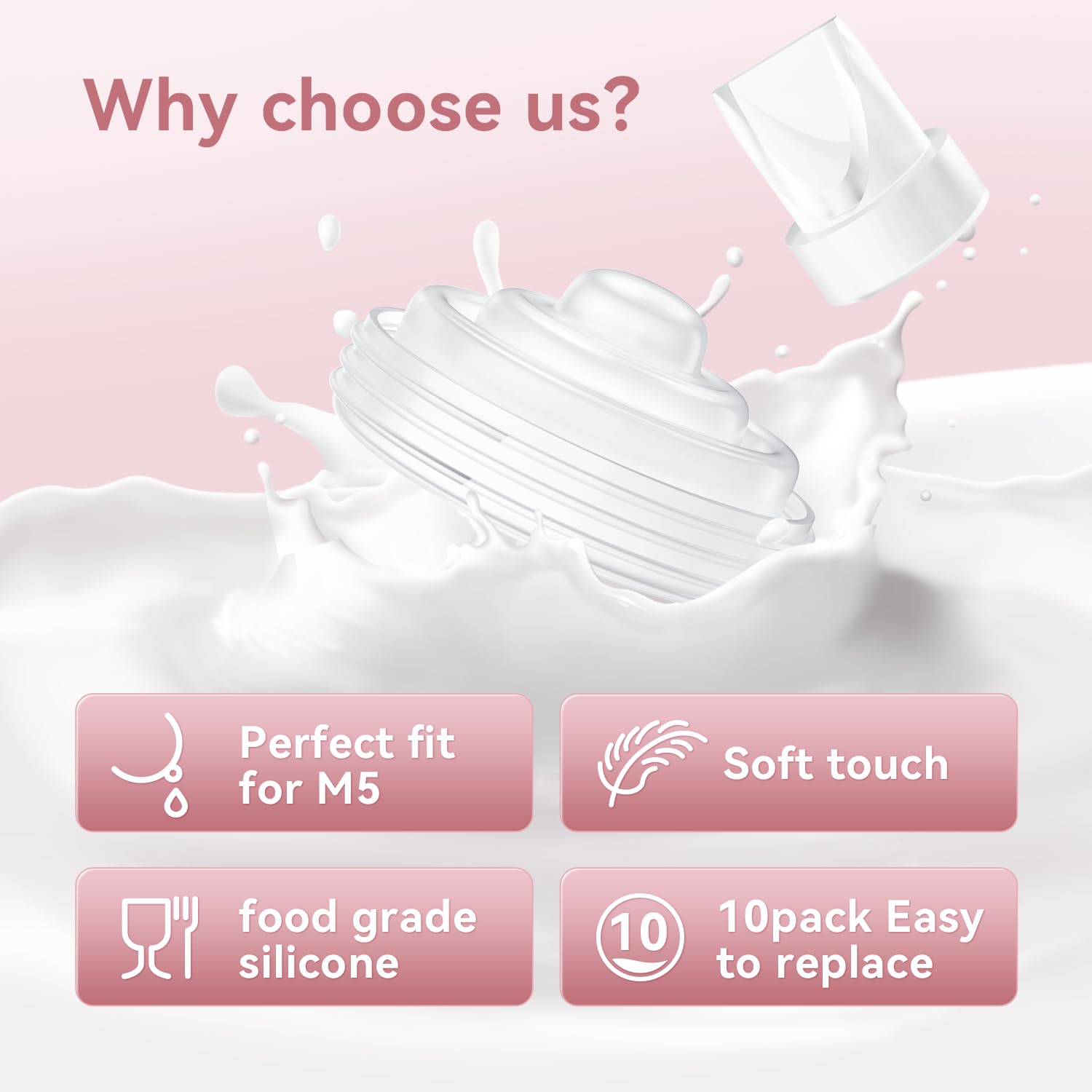 TOVVILD duckbill valve for Momcozy V1 enables easy replacement and consistent performance