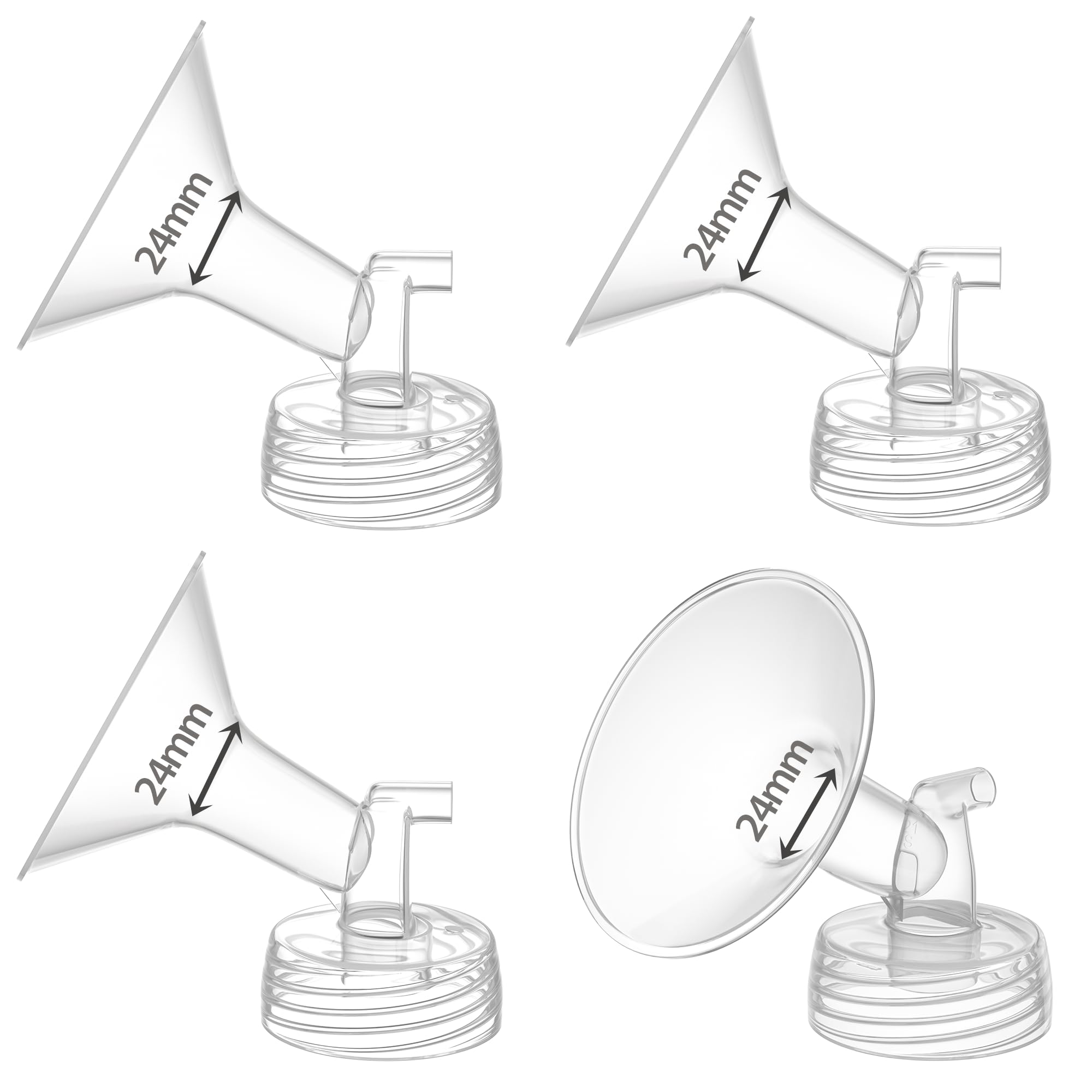 TOVVILD 24mm flange fits Spectrum S1/S2 for comfortable milk expression
