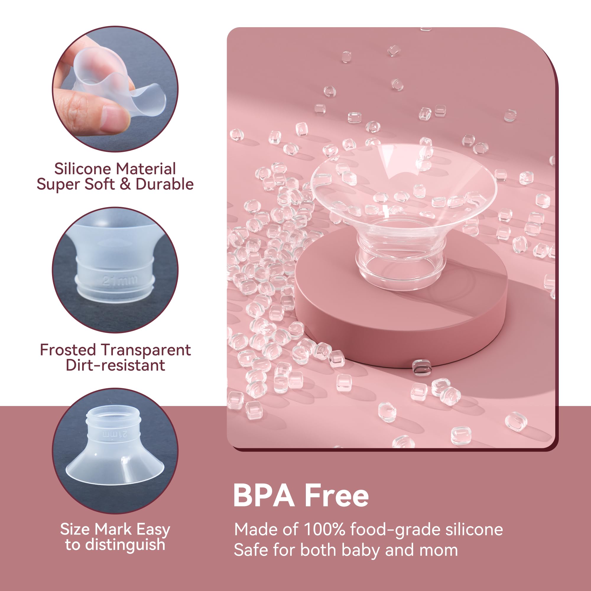 TOVVILD pack contents with nipple measuring tool highlights precise sizing for seal and comfort