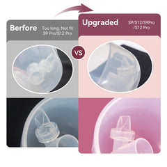 TOVVILD momcozy-compatible duckbill valve close-up demonstrates efficient milk drainage.