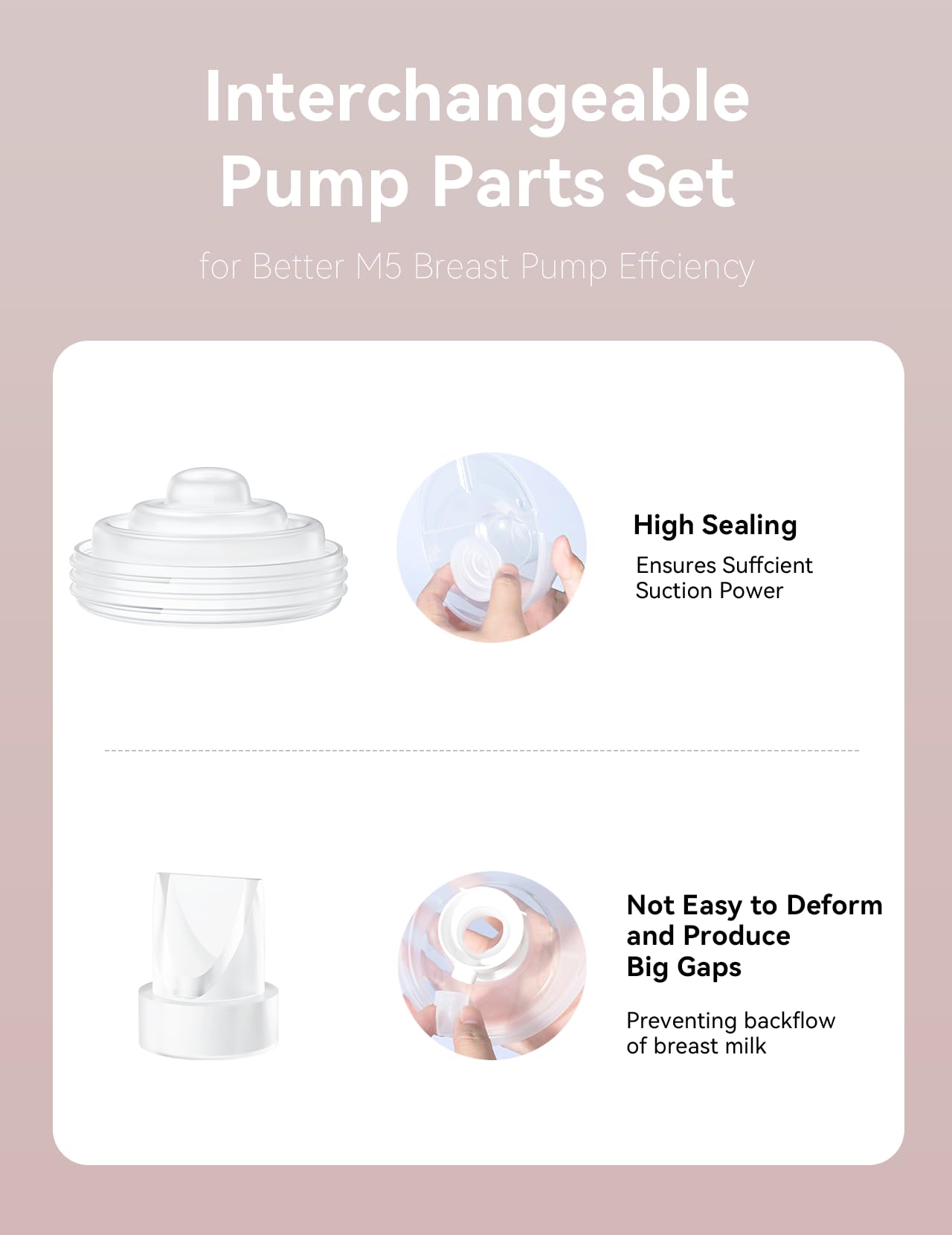 TOVVILD Momcozy M5 duckbill valves pack for smooth airflow.