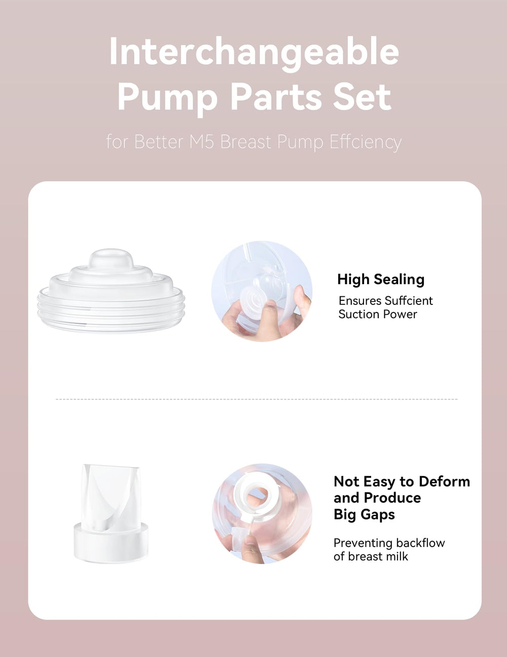 TOVVILD Momcozy M5 duckbill valves pack for smooth airflow.