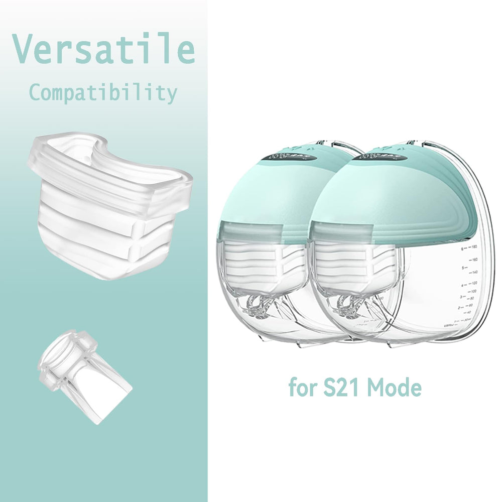 TOVVILD silicone diaphragm close-up shows food-grade material for safe milk-contact use.
