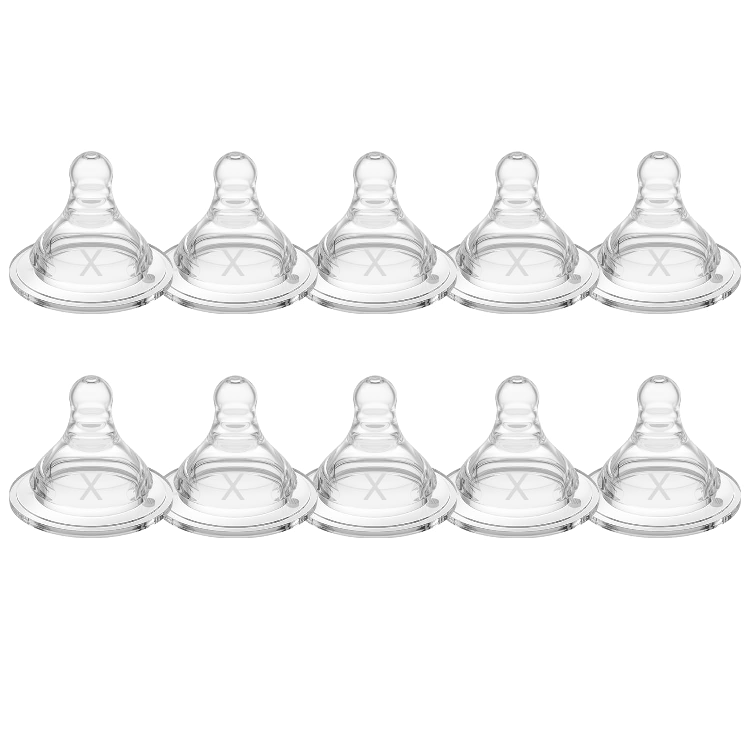 TOVVILD silicone replacement nipple for wide-neck bottles with soft mouthfeel for smooth latch.