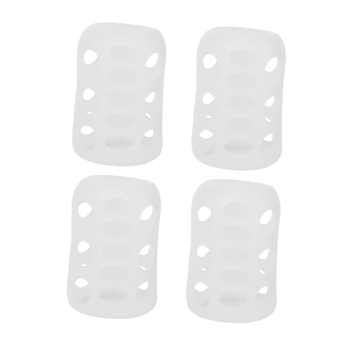 TOYANDONA infant bottle cover silicone-grip protects glass bottles during travel.