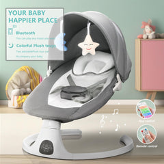 Toyanuo swing with Bluetooth control panel and touch screen for easy use.