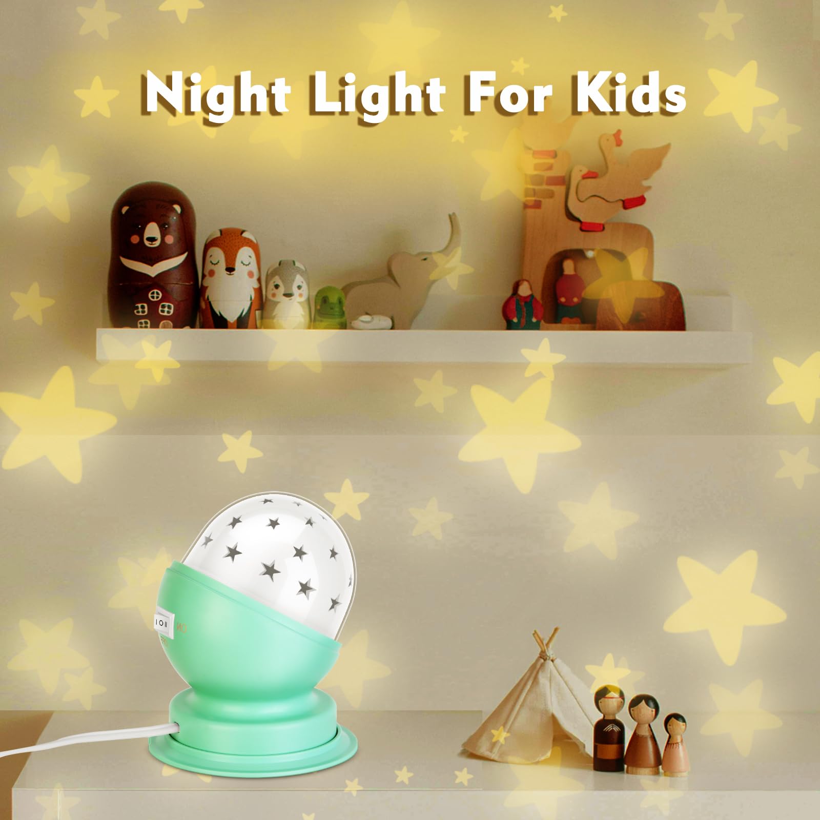Toyunia Star Night Light with 30-minute timer supports easy bedtime routines.