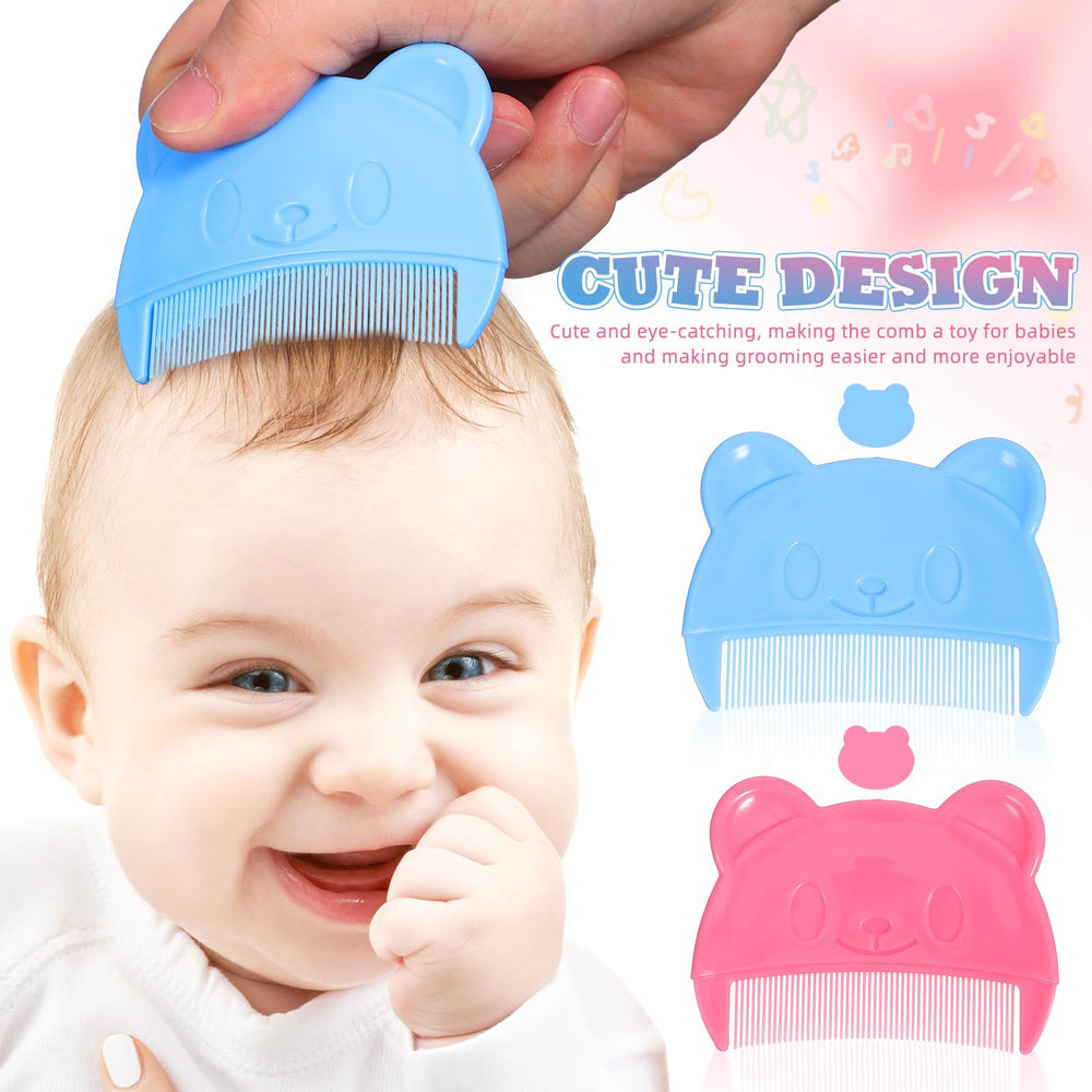 Toyvian 2-piece baby comb set ready for newborn and toddler use