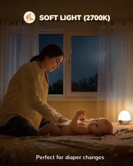 TOZING egg light built-in clock and timer helps time feeds without grabbing a phone