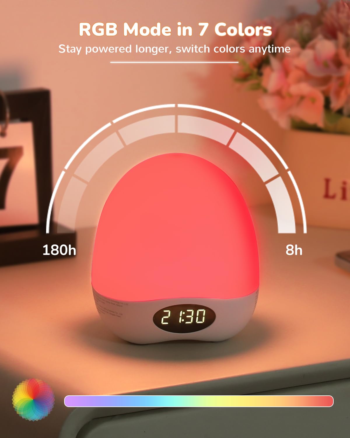 TOZING egg light RGB mood colors add warmth to late-night routines