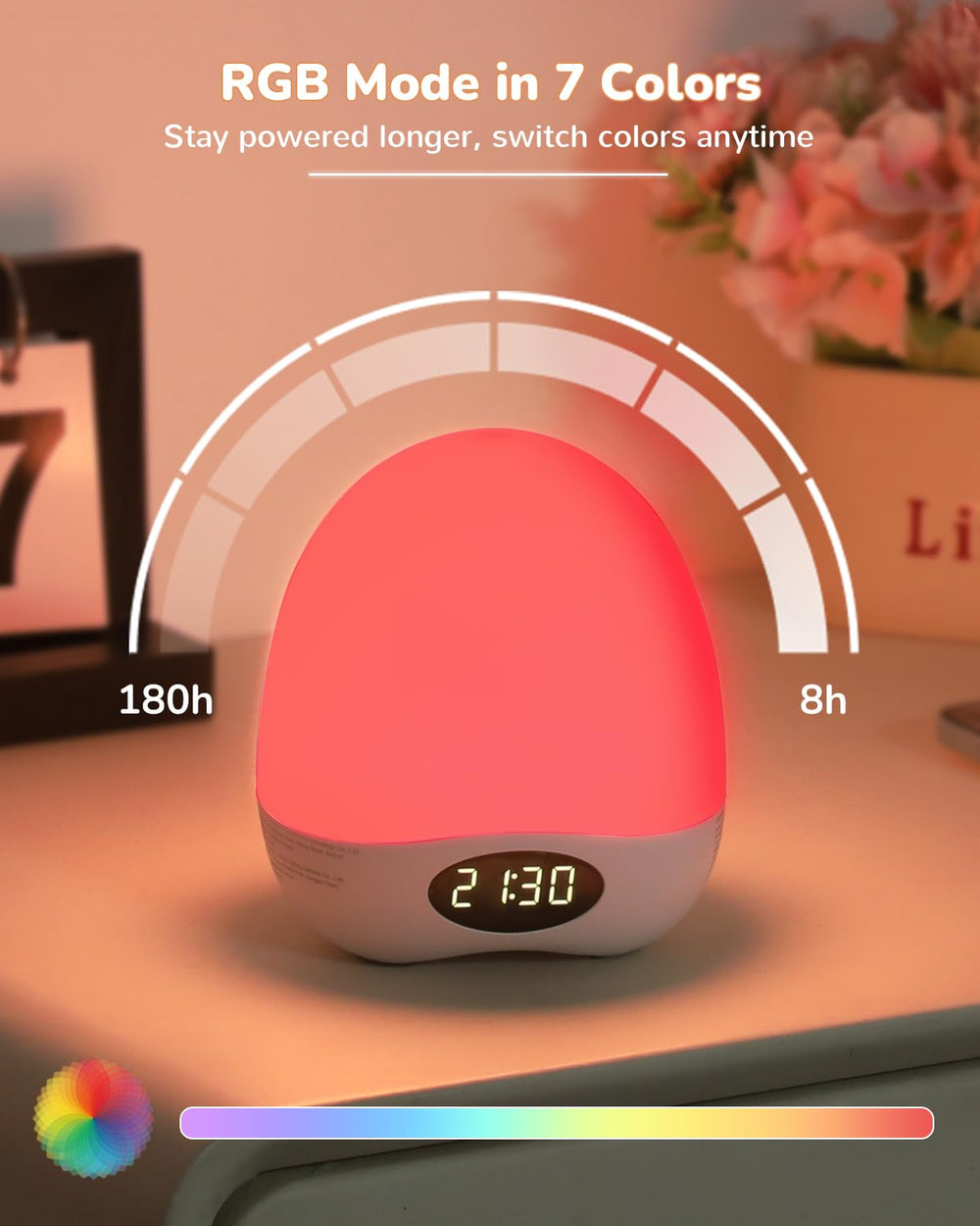 TOZING egg light RGB mood colors add warmth to late-night routines