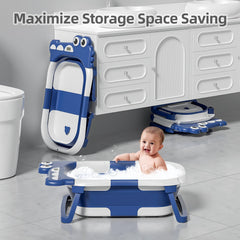TPN baby bath cushion attachment showing shock-absorbent comfort and stability