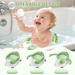 TPN Baby Bath Seat open design supports easy in and out for parents and baby.