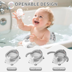 TPN baby bath seat portable open design for easy in and out during bath.