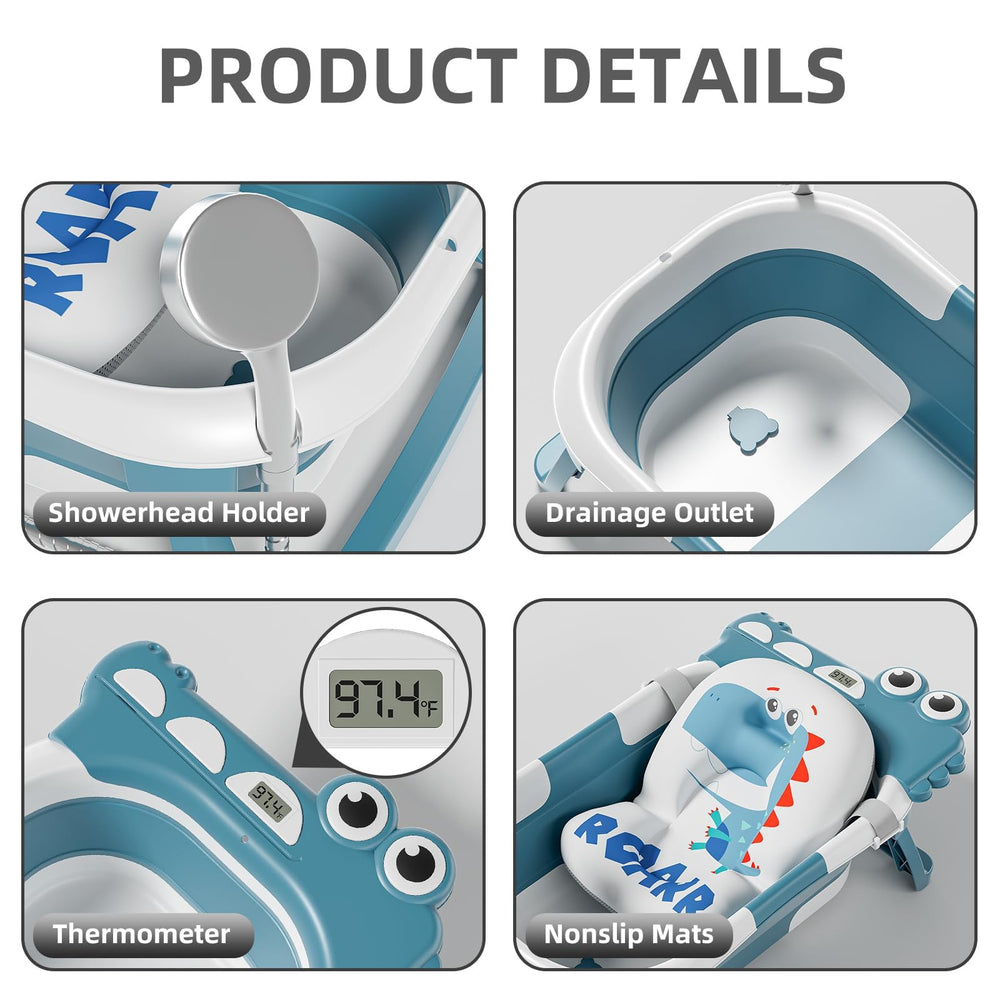 TPN collapsible baby bathtub BPA-free materials ensure safe bath time