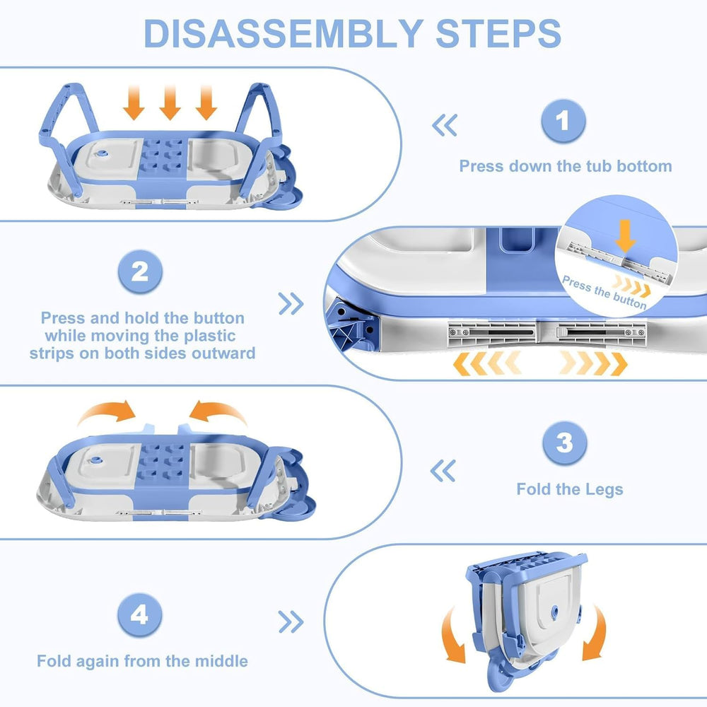 TPN collapsible baby bathtub BPA-free materials emphasize safe bath time
