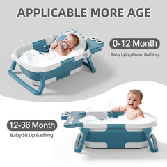 TPN collapsible baby bathtub cushioned bath area provides comfy support