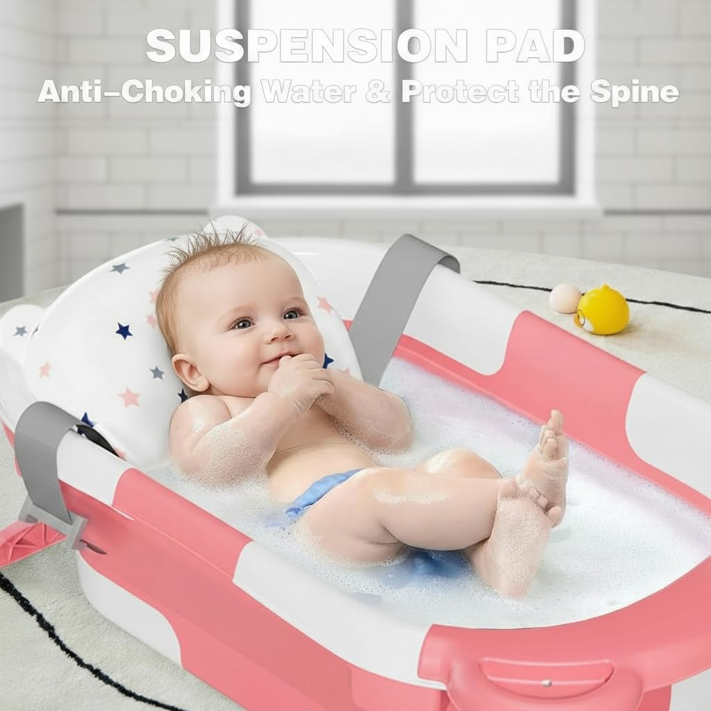 TPN Collapsible Baby Bathtub open for quick setup and everyday use.