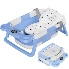 TPN collapsible baby bathtub folded-compact shows space-saving storage convenience
