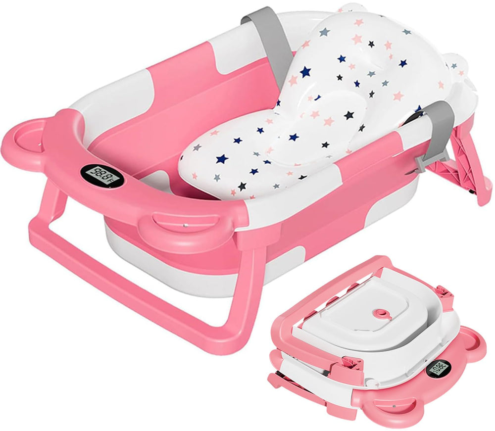 TPN Collapsible Baby Bathtub folded for compact storage.