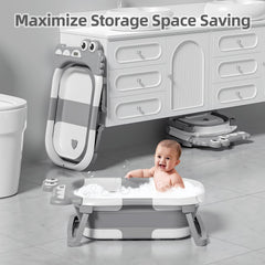 TPN collapsible baby bathtub soft cushion supports baby's delicate spine during baths