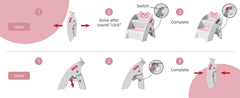 TPN pink stool demonstrates anti-tip stability helping kids reach sinks safely
