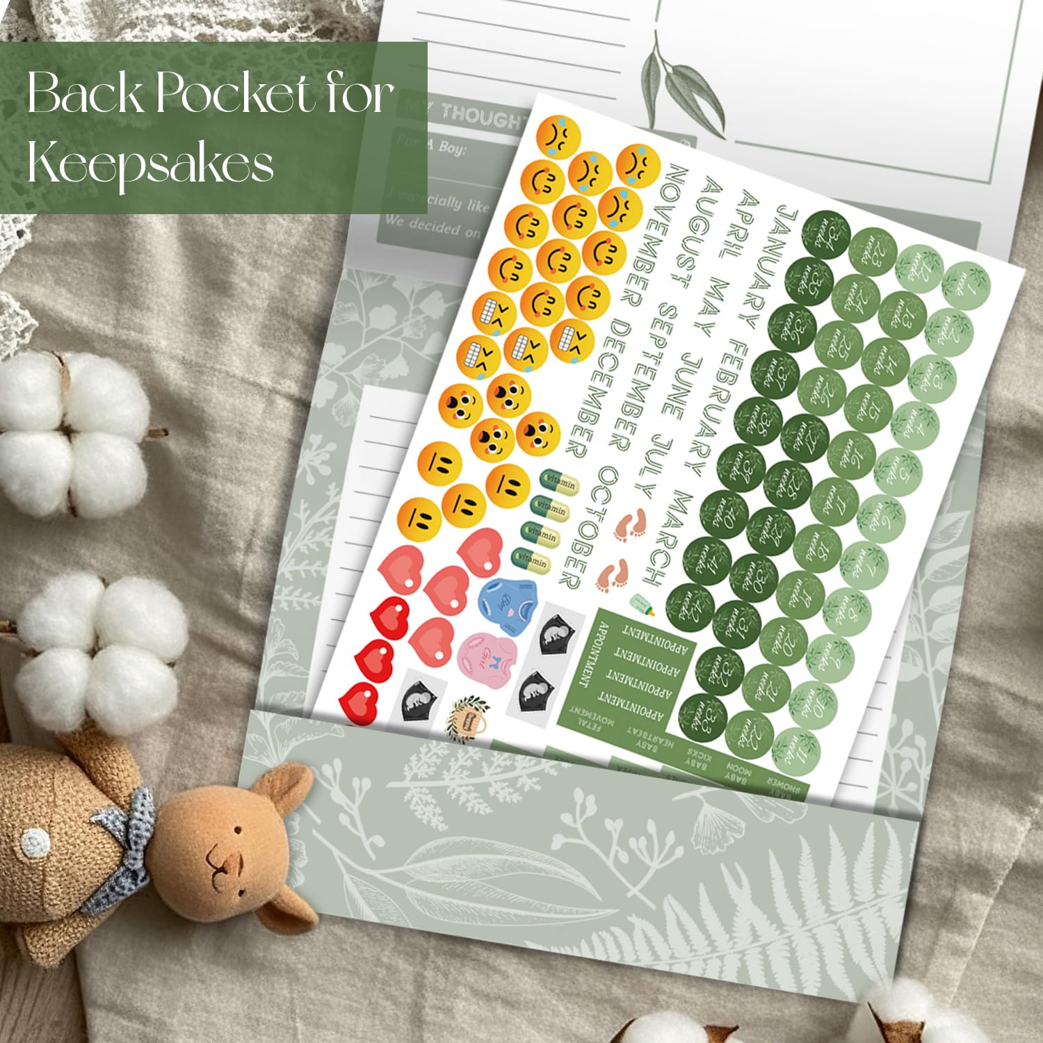 TQQBUU letters to baby section for memory notes