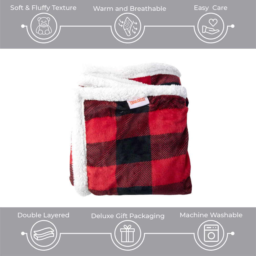 TrailCrest plush throw blanket perfect for naps on the couch during storytime.