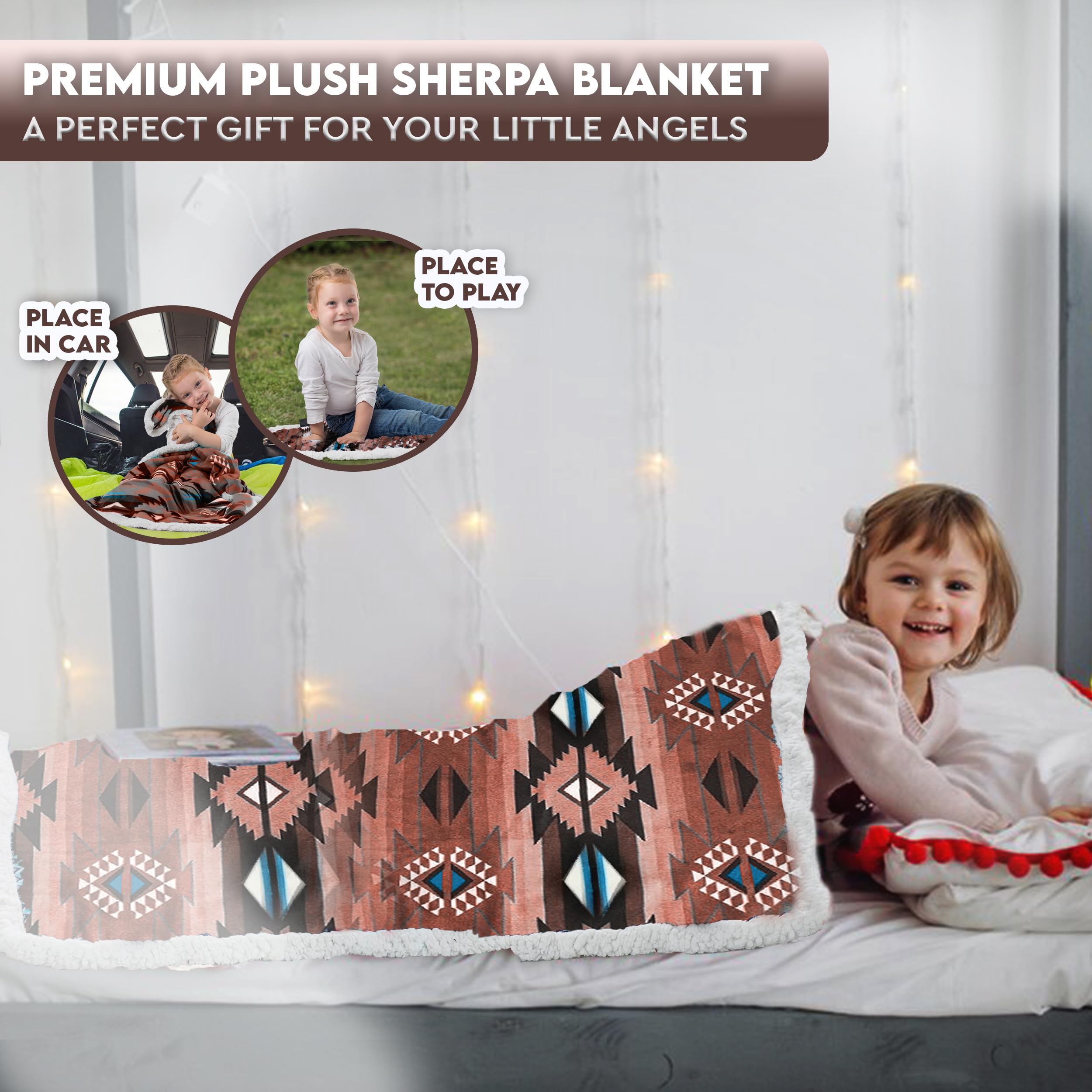 TrailCrest stroller blanket sherpa cover ready for on-the-go warmth