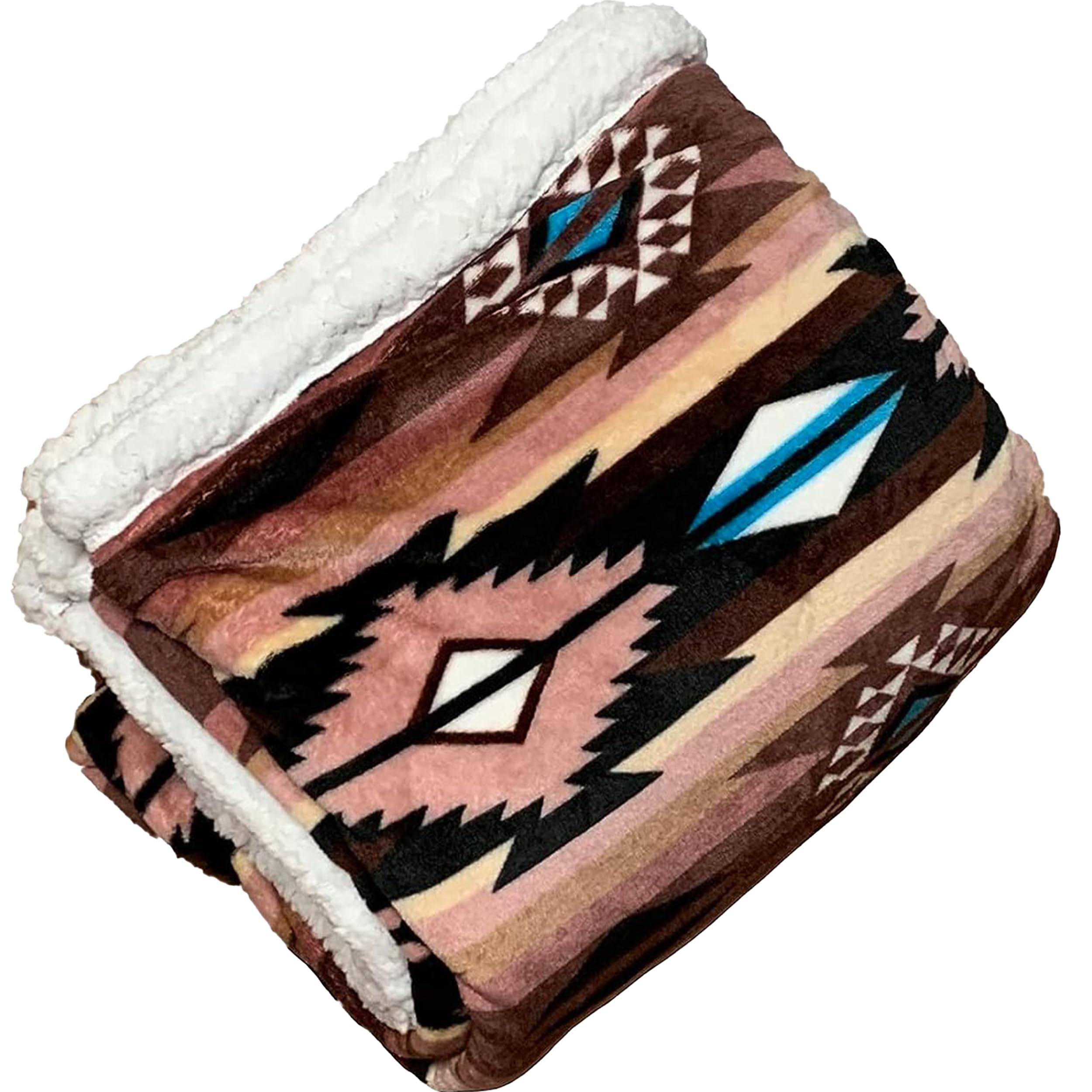 TrailCrest ultra-soft sherpa throw blanket folded on couch for cozy movie night warmth