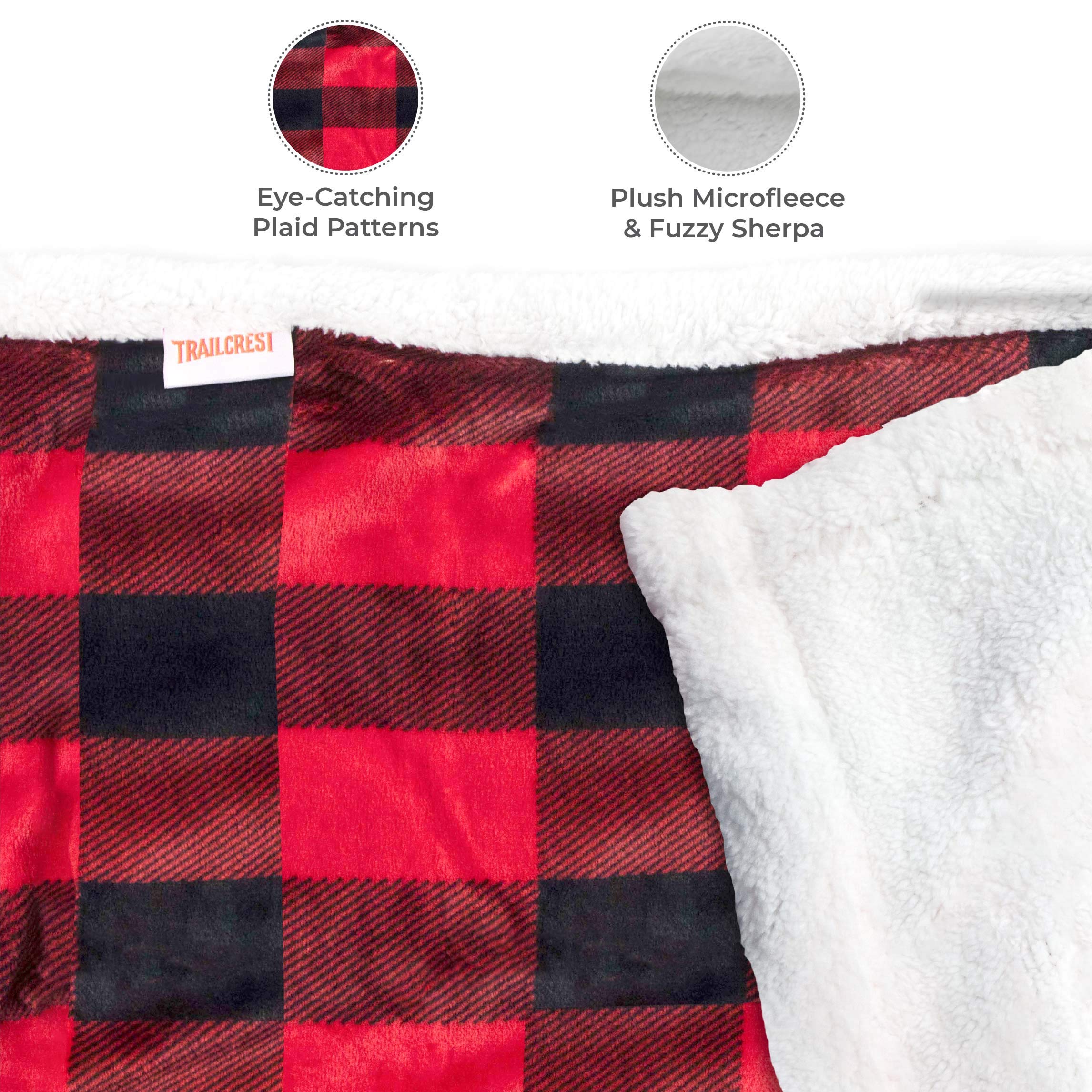 TrailCrest washable baby blanket makes quick cleanup of spills easier.