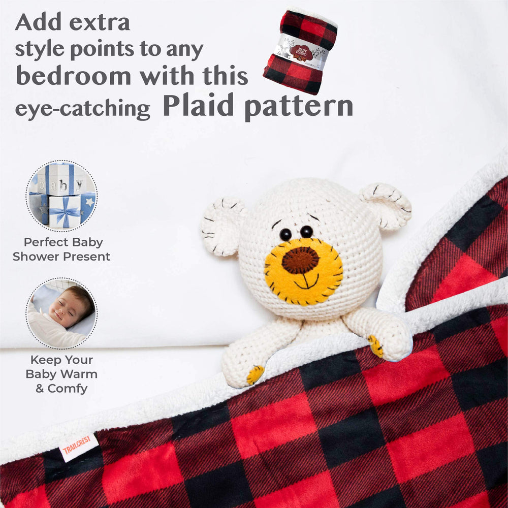 TrailCrest wide-size blanket offers extra warmth during chilly playtime.