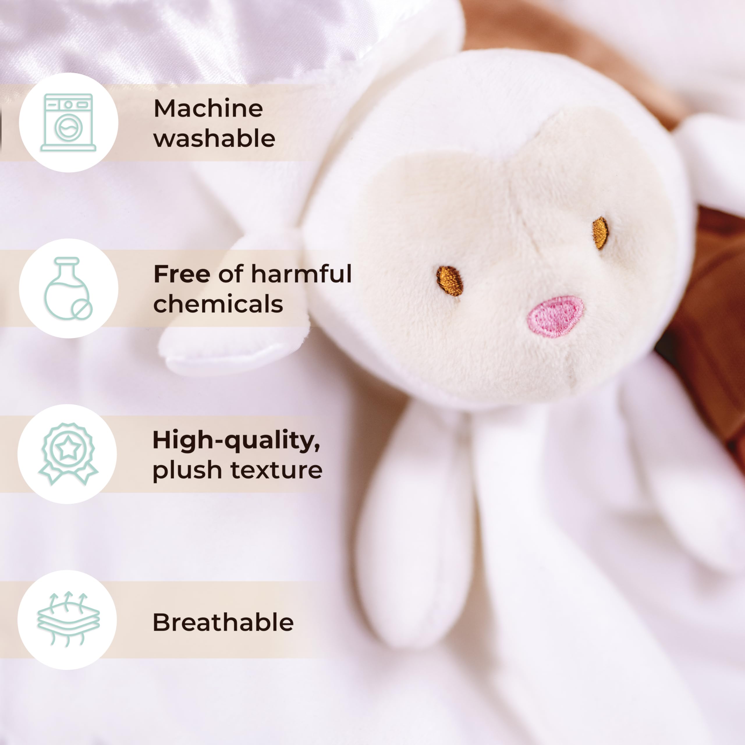 TRANQUIL KIDDO 14-inch security blanket ready for travel and daytime cuddles