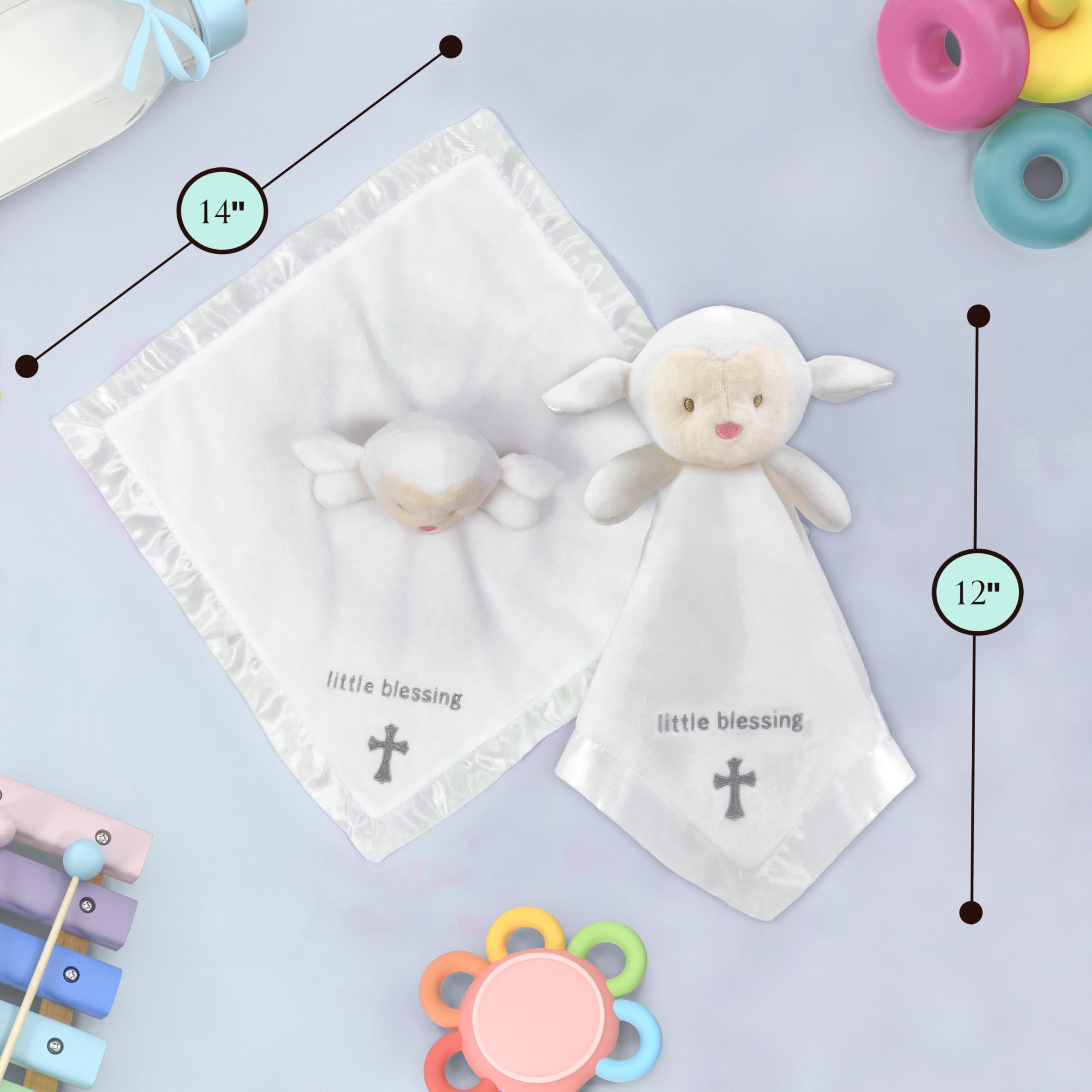 TRANQUIL KIDDO lovey shown with easy-care machine washing
