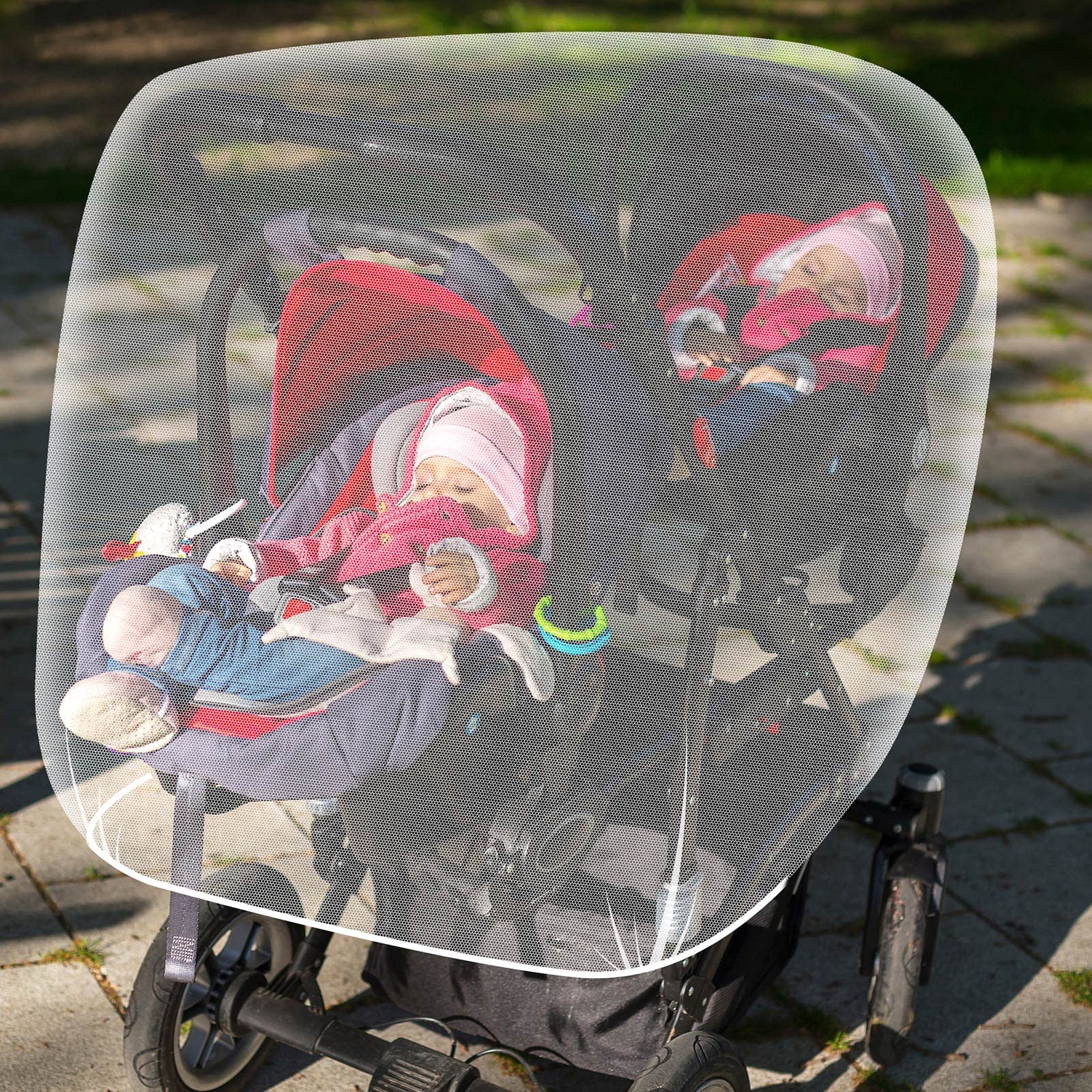 Tranqun mosquito net fits cribs, playards, and strollers for flexible use
