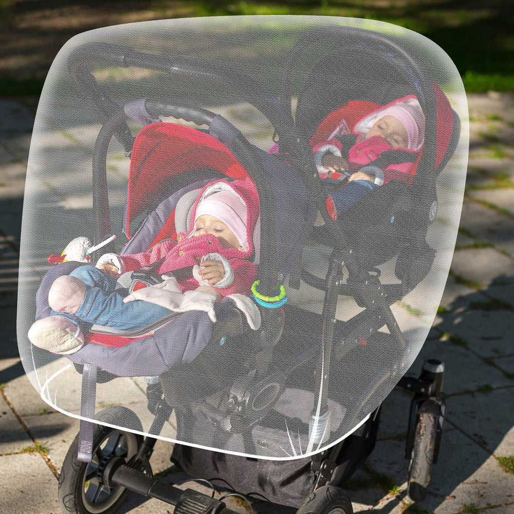 Tranqun mosquito net fits cribs, playards, and strollers for flexible use
