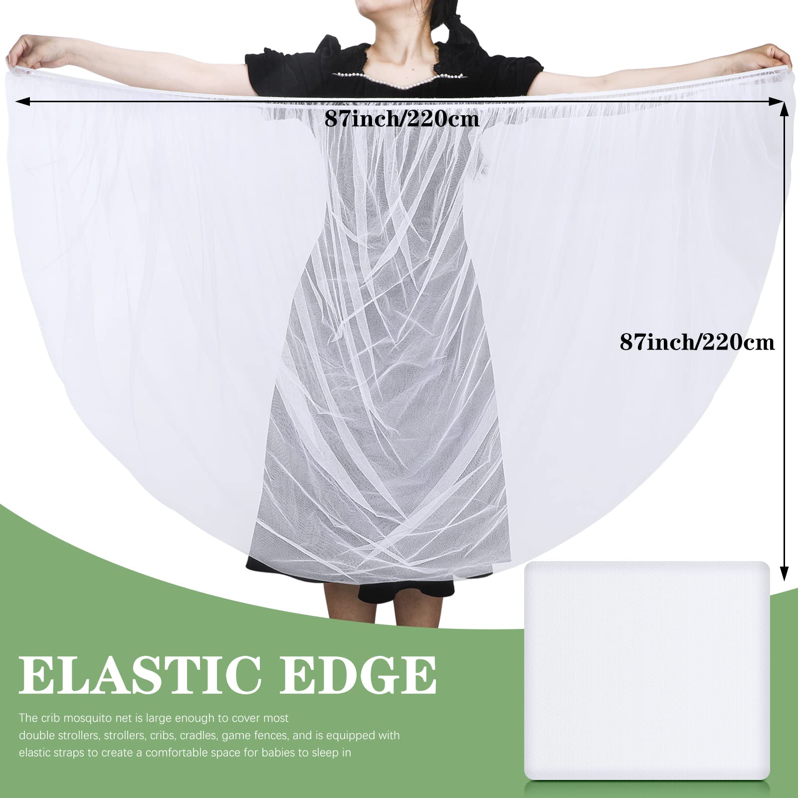 Tranqun stroller-net with elastic edges ensures quick fit and easy removal